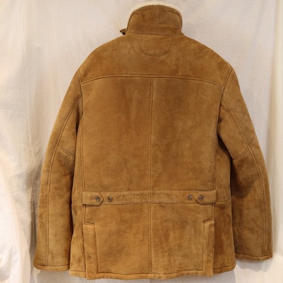 Polo Ralph Lauren NWT Shearling Lined Leather Car Coat Brown XXL - Picture 12 of 16